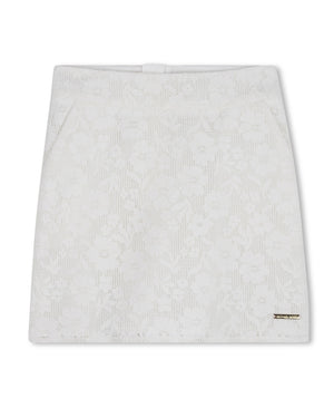 
  
    Michael
  
    Kors
  
 Girls Ivory Lace Top & Skirt Set