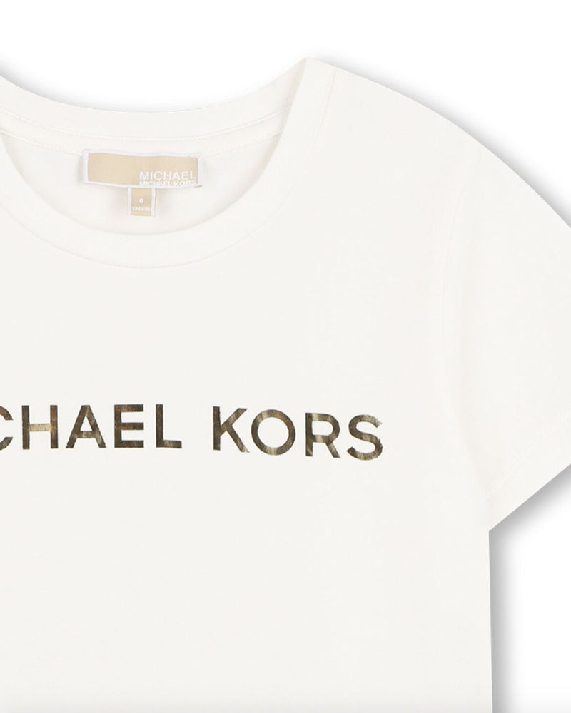 
  
    Michael
  
    Kors
  
 Girls Ivory Logo T-Shirt