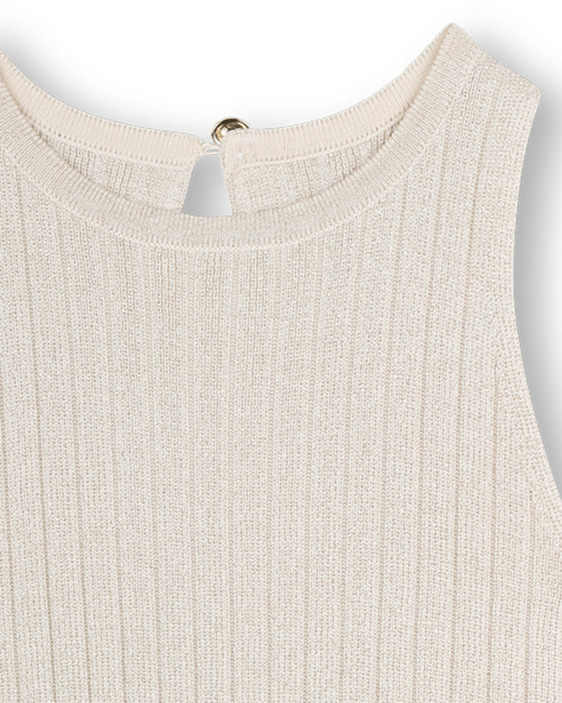 
  
    Michael
  
    Kors
  
 Girls Gold Knit Sleeveless Dress