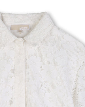 
  
    Michael
  
    Kors
  
 Girls Ivory Lace Top & Skirt Set