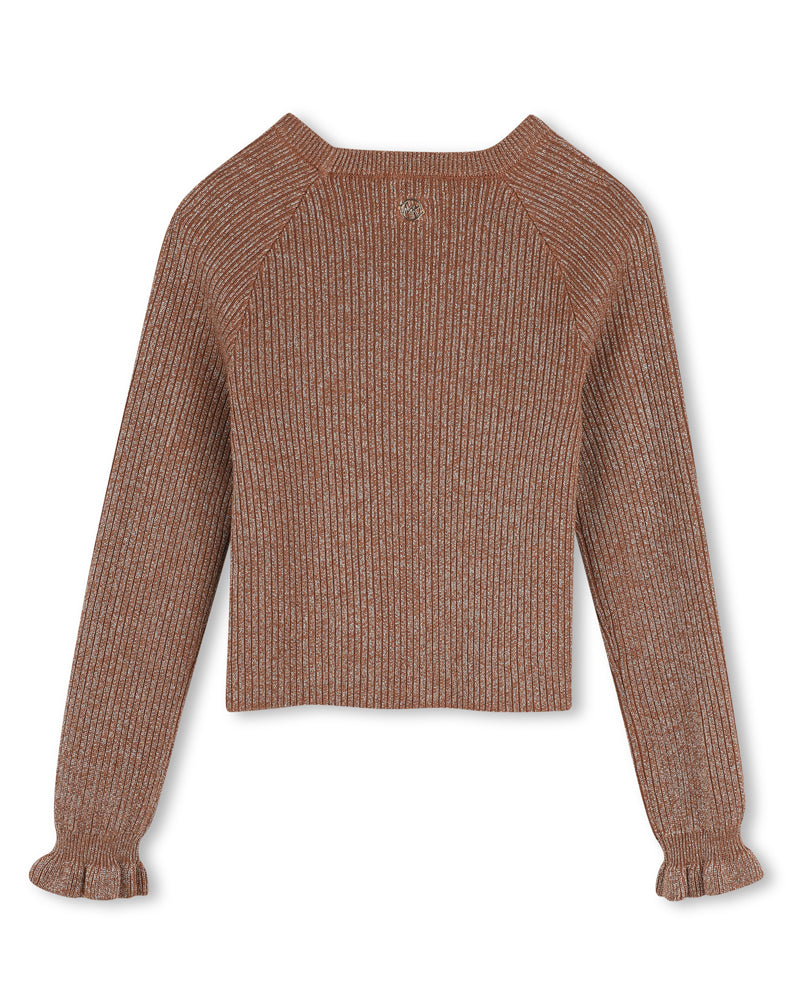 
  
    Michael
  
    Kors
  
 Girls Brown Knit Sweater