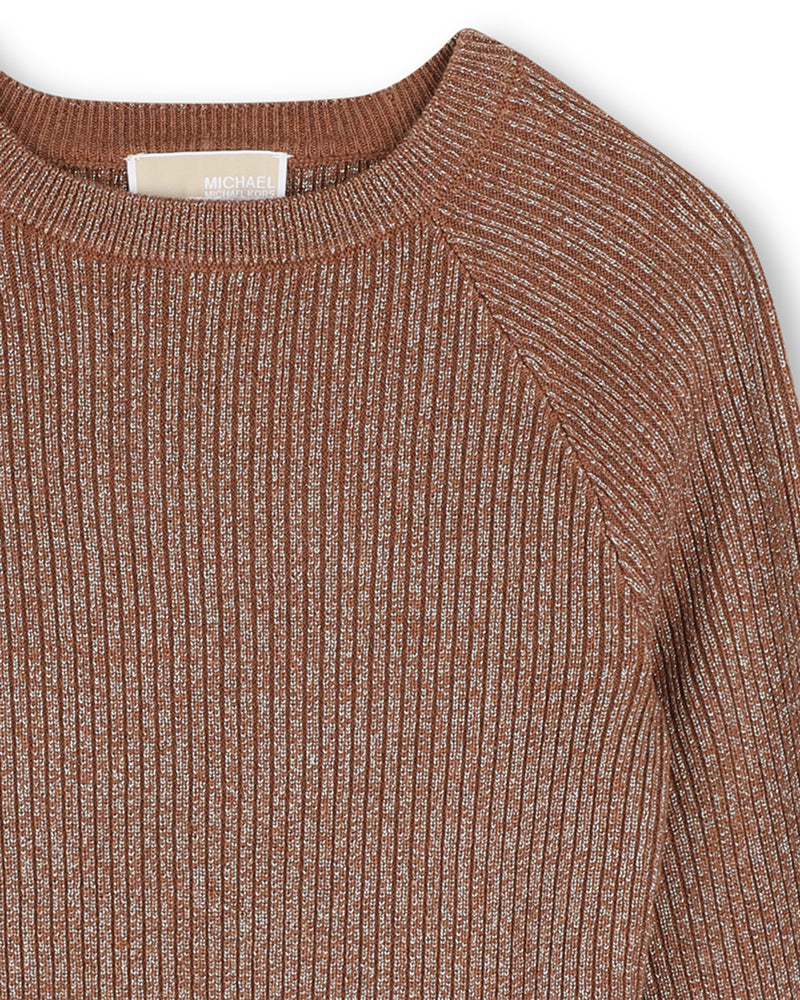 
  
    Michael
  
    Kors
  
 Girls Brown Knit Sweater
