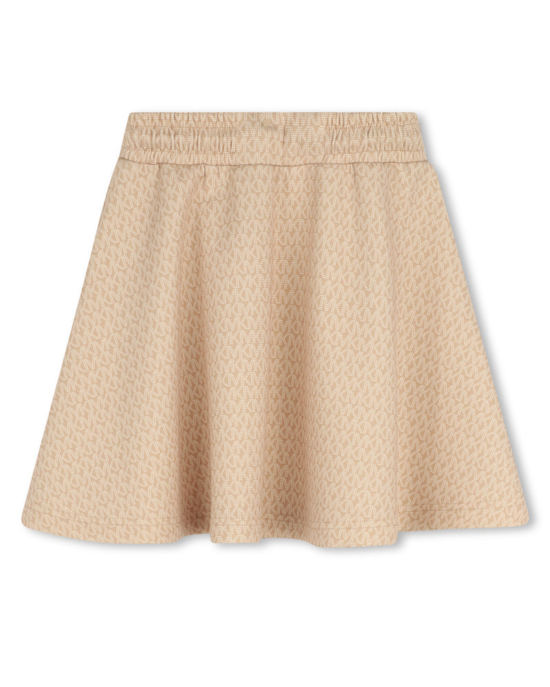 
  
    Michael
  
    Kors
  
 Girls Beige Cotton MK Skirt