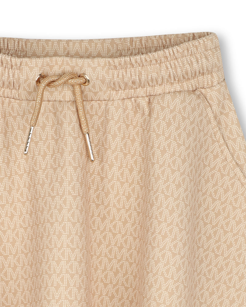 
  
    Michael
  
    Kors
  
 Girls Beige Cotton MK Skirt