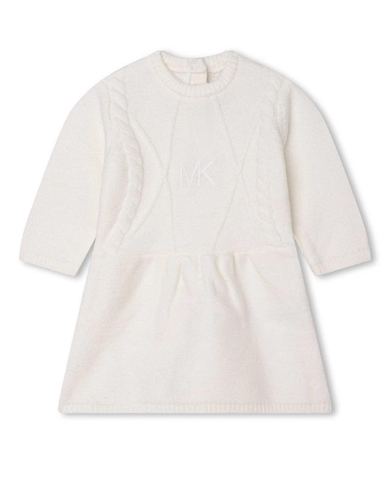 Baby Girls White Knit Dress