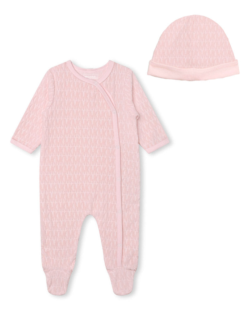 Baby Girls Pink Velvet Gift Set