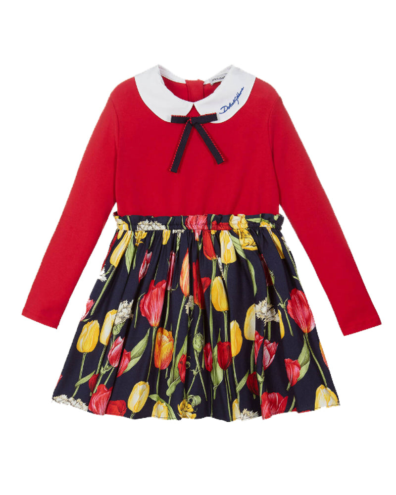 Girls Tulip Print Dress