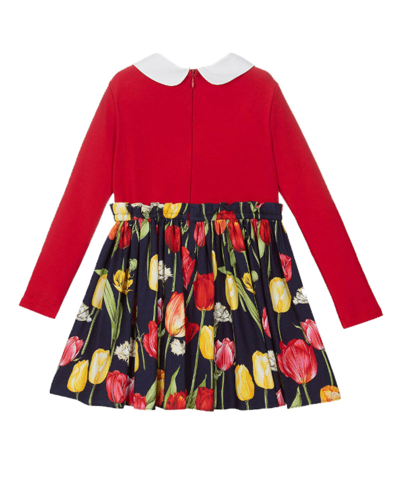 Girls Tulip Print Dress