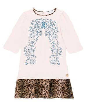 
  
    Roberto
  
    Cavalli
  
 Girls Pink Leopard Printed Dress