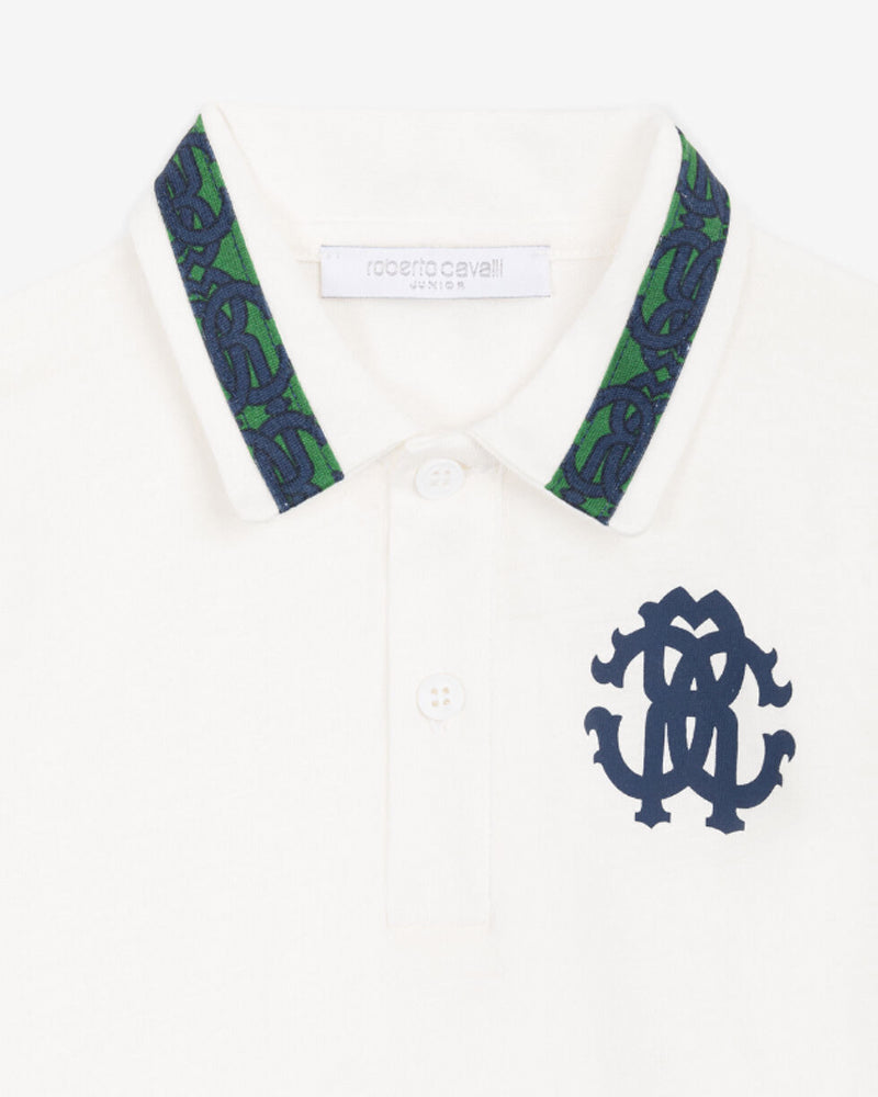 Baby Boys White Polo