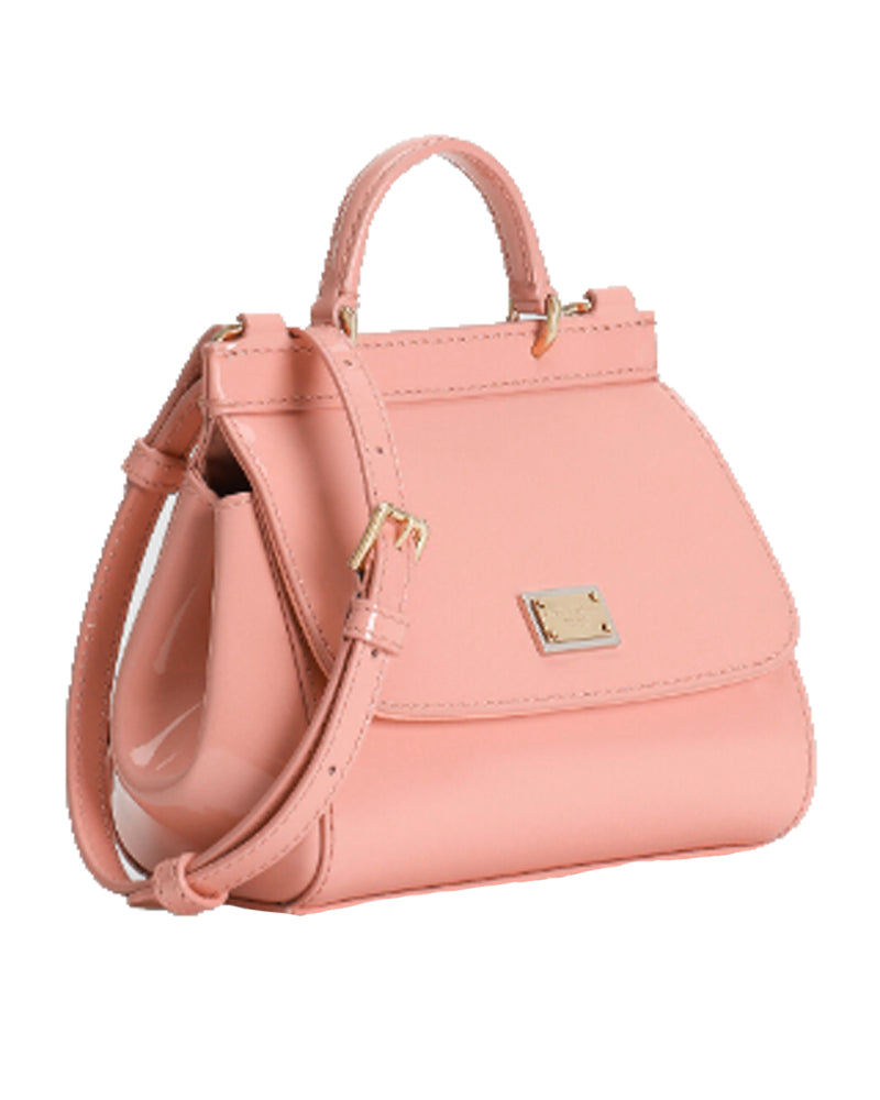 
  
    Dolce
  
    &
  
    Gabbana
  
 Girls Pink Patent Leather Sicily Bag