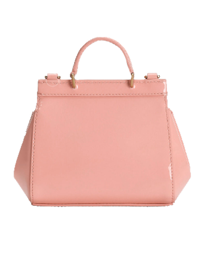
  
    Dolce
  
    &
  
    Gabbana
  
 Girls Pink Patent Leather Sicily Bag