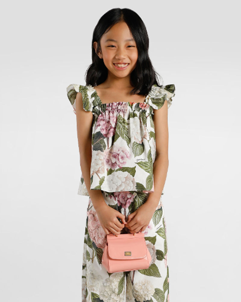 
  
    Dolce
  
    &
  
    Gabbana
  
 Girls Pink Patent Leather Sicily Bag