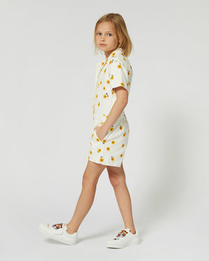 
  
    Kenzo
  
    Kids
  
 Girls Ivory Sunflower Romper