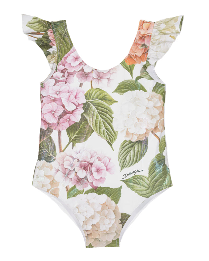 
  
    Dolce
  
    &
  
    Gabbana
  
 Baby Girls Hydrangea Print Swimsuit