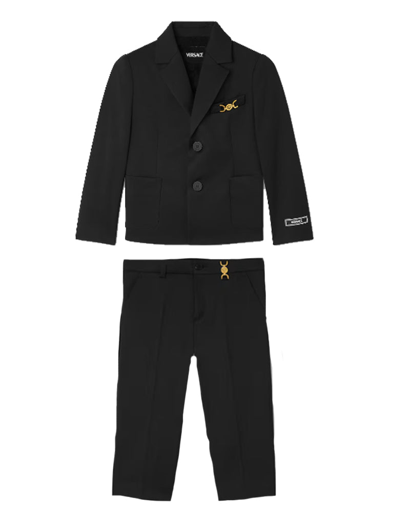 
  
    Versace
  
 Baby Boys Black Wool Suit