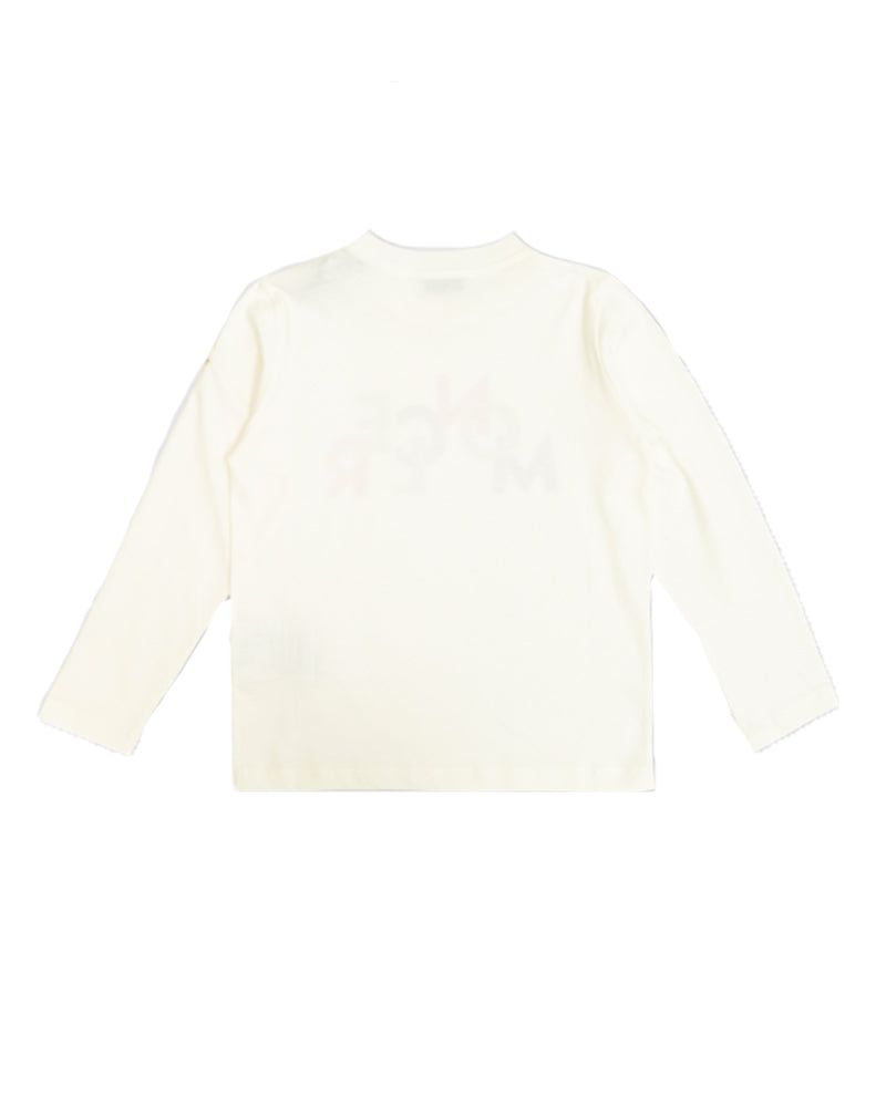 Boys White Graphic Logo Top