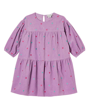 
  
    Stella
  
    Mccartney
  
    Kids
  
 Girls Purple Heart Corduroy Dress