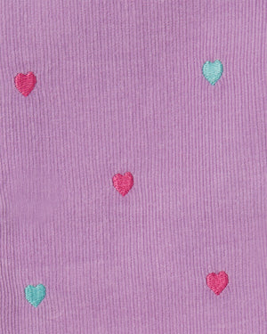 
  
    Stella
  
    Mccartney
  
    Kids
  
 Girls Purple Heart Corduroy Dress