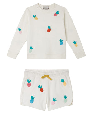 
  
    Stella
  
    Mccartney
  
    Kids
  
 Girls White Pineapple Outfit Set