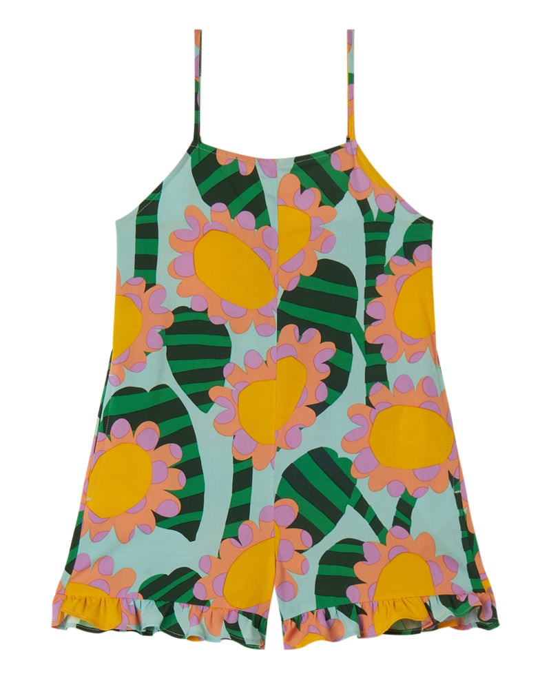 Girls Multi/Print Sunflower Romper