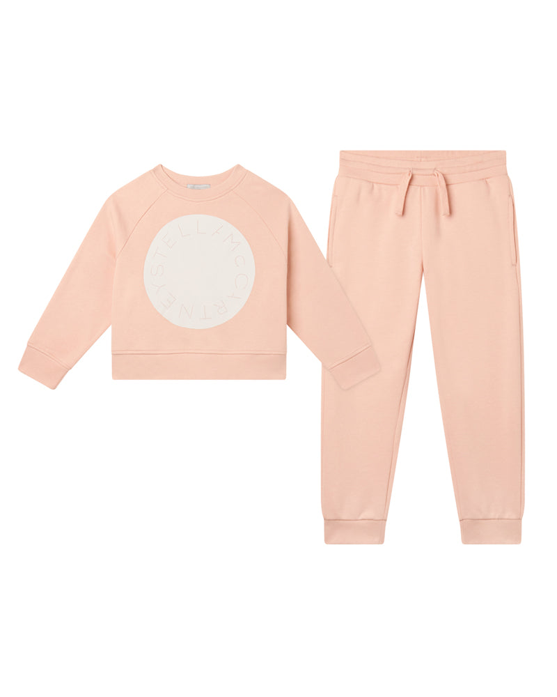 Girls Pink Tracksuit