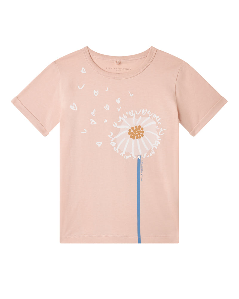 Girls Pink Dandelion T-Shirt