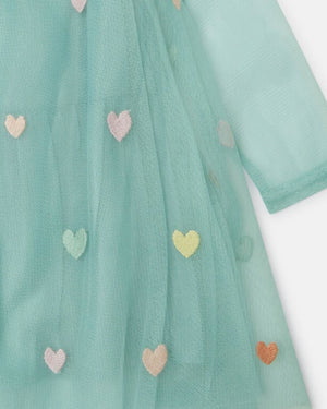 
  
    Stella
  
    Mccartney
  
    Kids
  
 Baby Girls Embro Hearts Tulle Dress