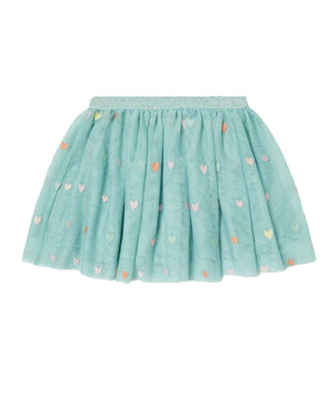 
  
    Stella
  
    Mccartney
  
    Kids
  
 Girls Green Emro Hearts Tulle Skirt