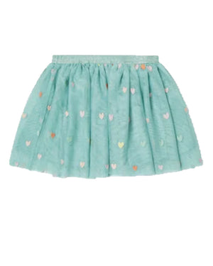
  
    Stella
  
    Mccartney
  
    Kids
  
 Girls Green Emro Hearts Tulle Skirt