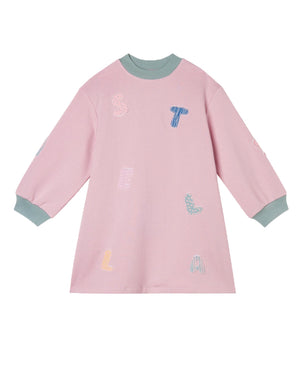 
  
    Stella
  
    Mccartney
  
    Kids
  
 Girls Pink Patches Sweater Dress
