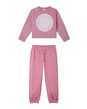 
  
    Stella
  
    Mccartney
  
    Kids
  
 Girls Pink Floral Logo Tracksuit
