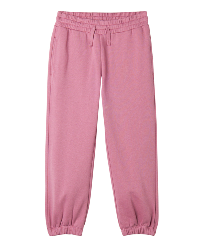 Girls Pink Flower Track Pants