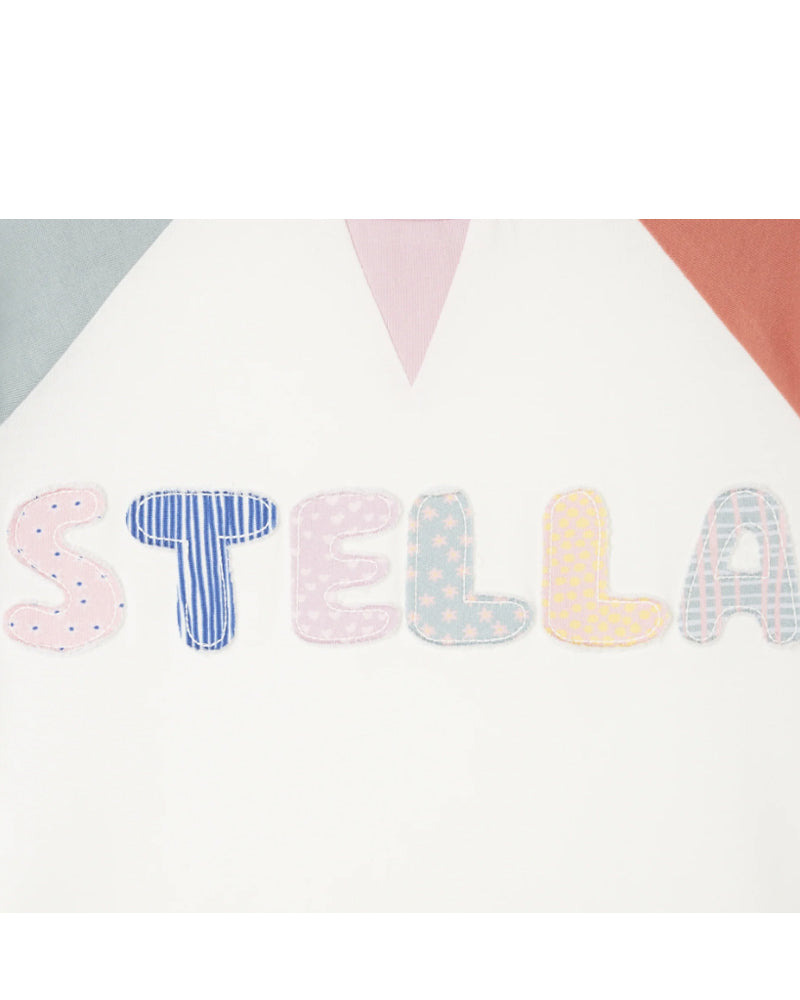 Girls Multi/Print Patch Logo Top