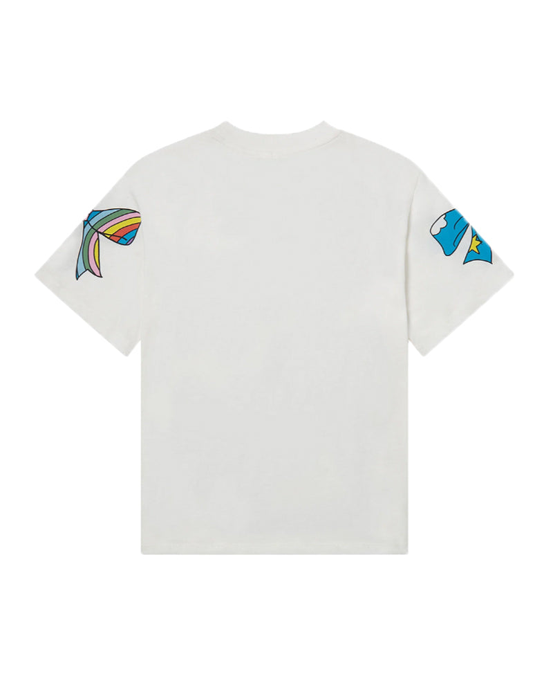 Girls White Bow T-Shirt