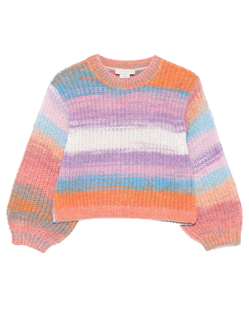 Girls Multi/Print Knit Sweater