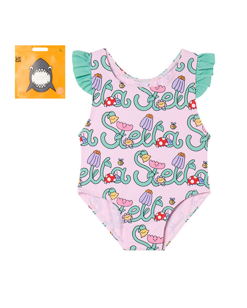 
  
    Stella
  
    Mccartney
  
    Kids
  
 Baby Girls Pink Logo Swimsuit