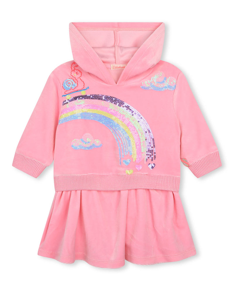 Baby Girls Pink Velvet Dress