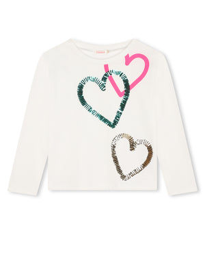 
  
    Billieblush
  
 Girls White Heart Top