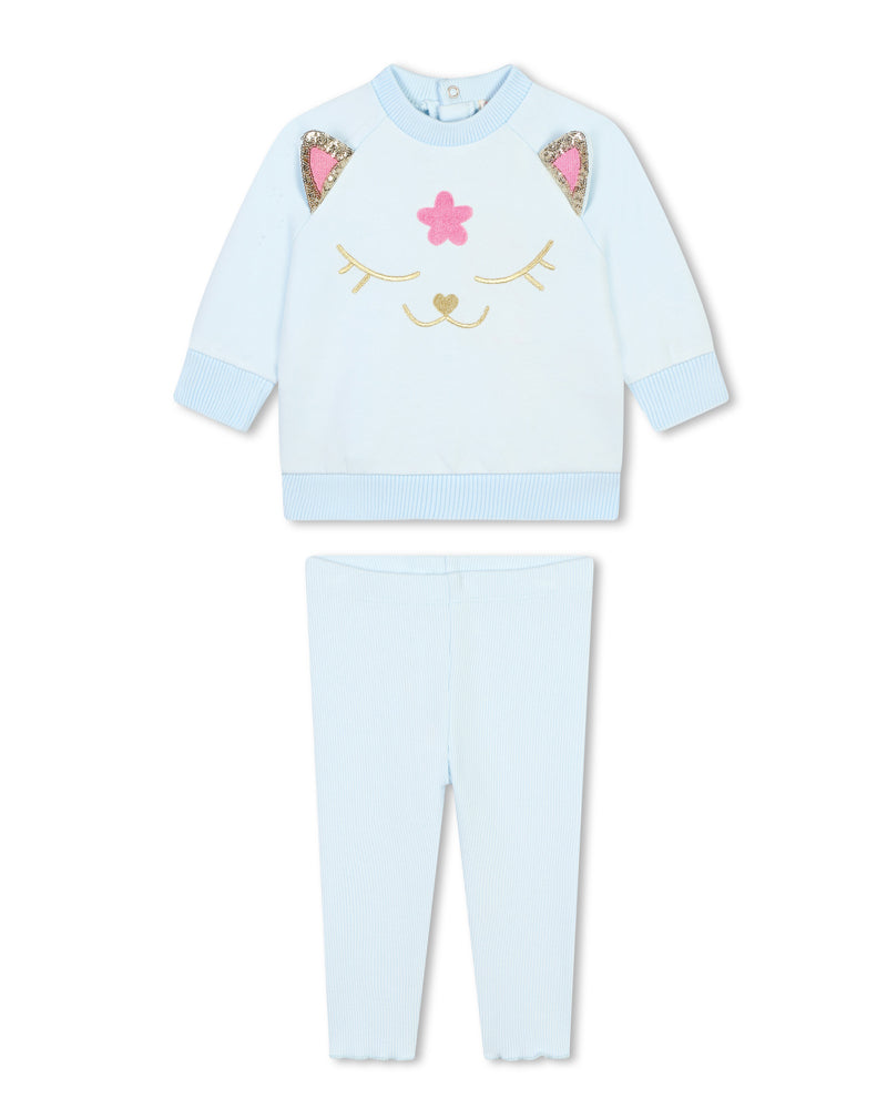 Baby Girls Blue Outfit Set