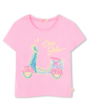 
  
    Billieblush
  
 Girls Pink Scooter T-Shirt