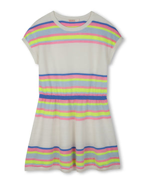 
  
    Billieblush
  
 Girls Ivory Knit Striped Dress