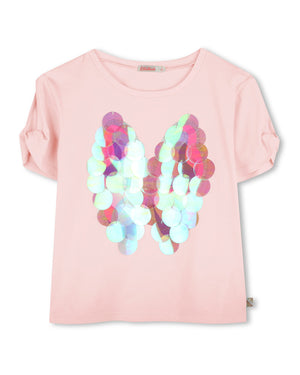 
  
    Billieblush
  
 Girls Pink Butterfly T-Shirt