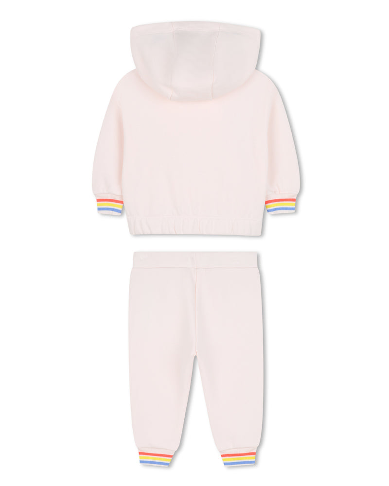 Baby Girls Pink Heart Tracksuit