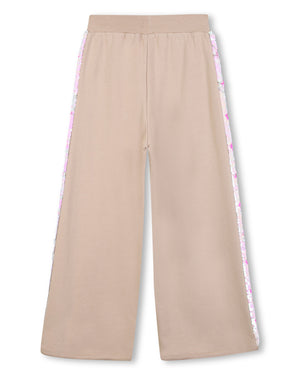 
  
    Billieblush
  
 Girls Beige Sequin Stripes Track Pants