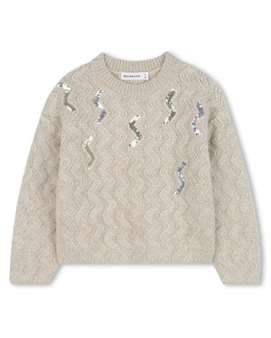 
  
    Billieblush
  
 Girls Gold Knit Sweater