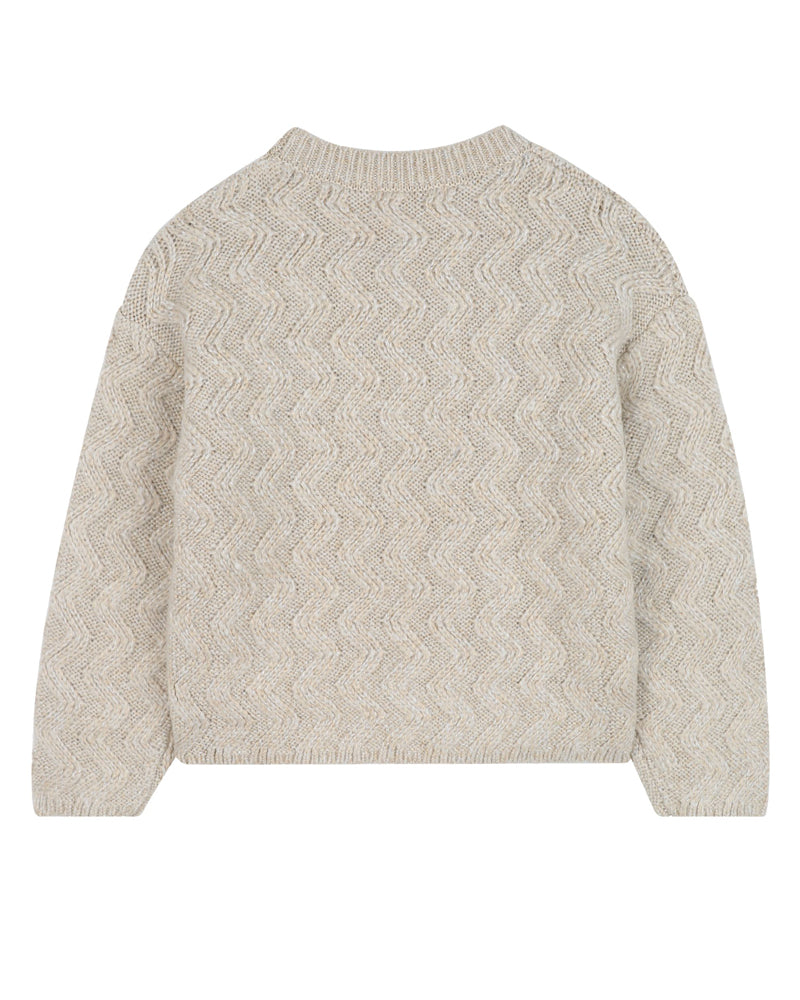 Girls Gold Knit Sweater