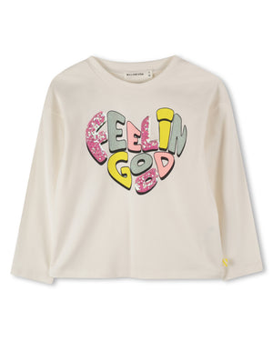 
  
    Billieblush
  
 Girls Ivory Feelin Good Top