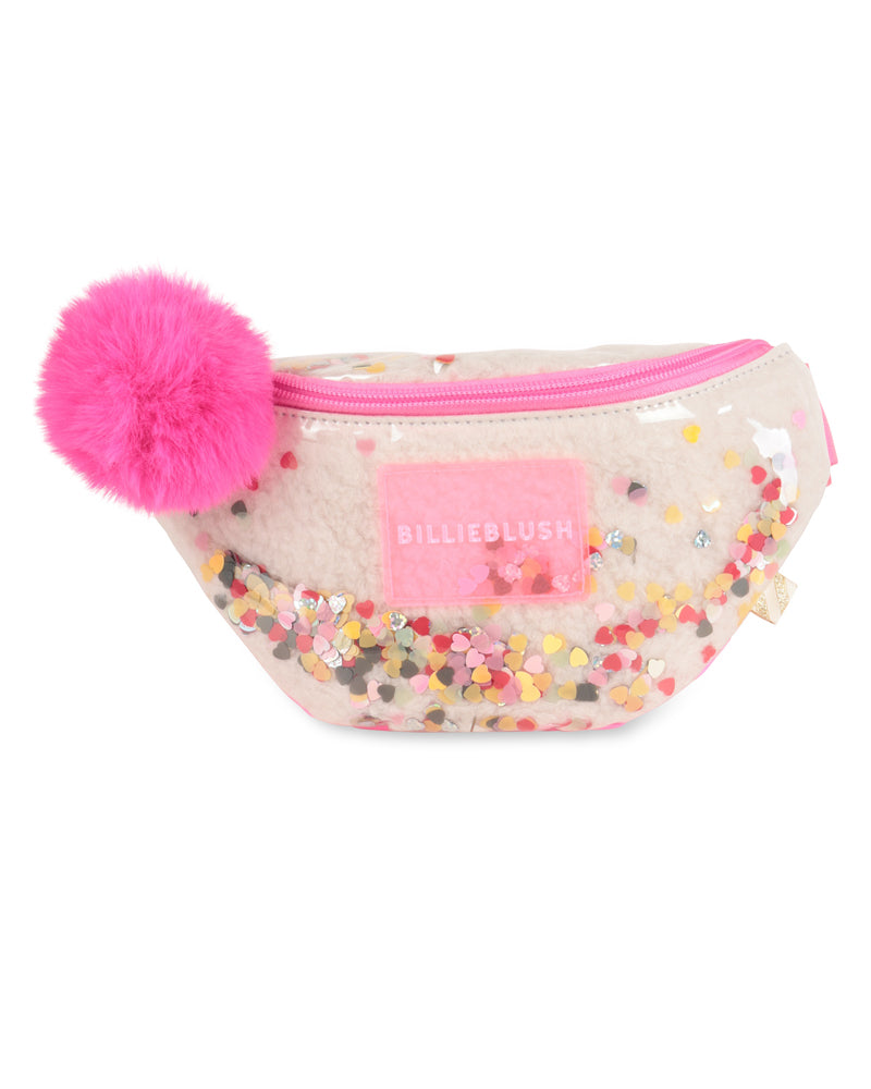 Girls Pink Glitter Belt Bag