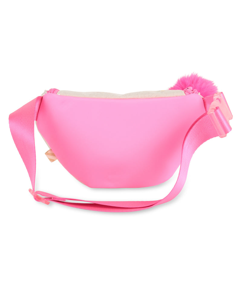 Girls Pink Glitter Belt Bag